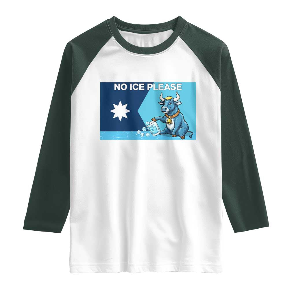 Funny Political Folklore Babe The Blue Ox Raglan Shirt No Ice Please
