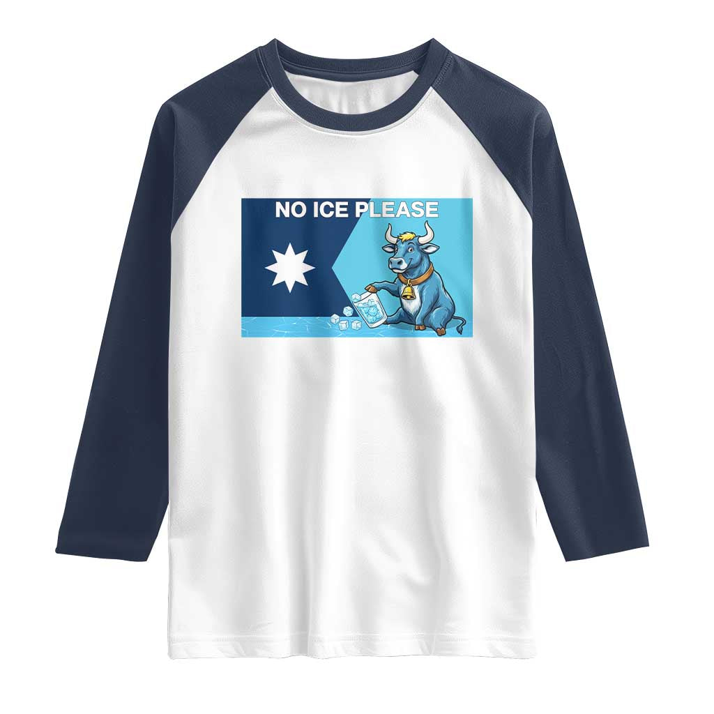Funny Political Folklore Babe The Blue Ox Raglan Shirt No Ice Please