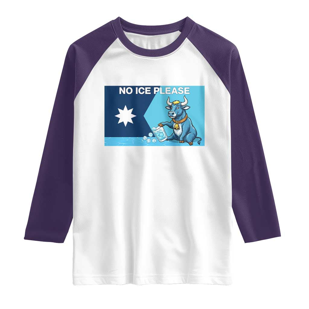 Funny Political Folklore Babe The Blue Ox Raglan Shirt No Ice Please