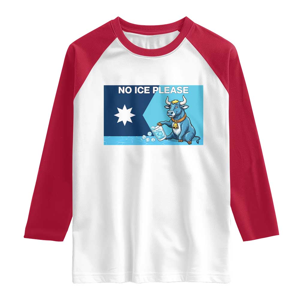 Funny Political Folklore Babe The Blue Ox Raglan Shirt No Ice Please