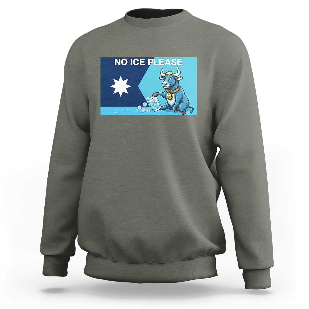 Funny Political Folklore Babe The Blue Ox Sweatshirt No Ice Please