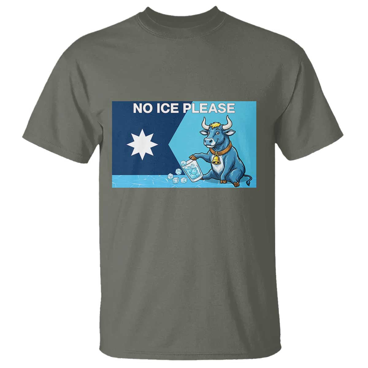 Funny Political Folklore Babe The Blue Ox T Shirt No Ice Please