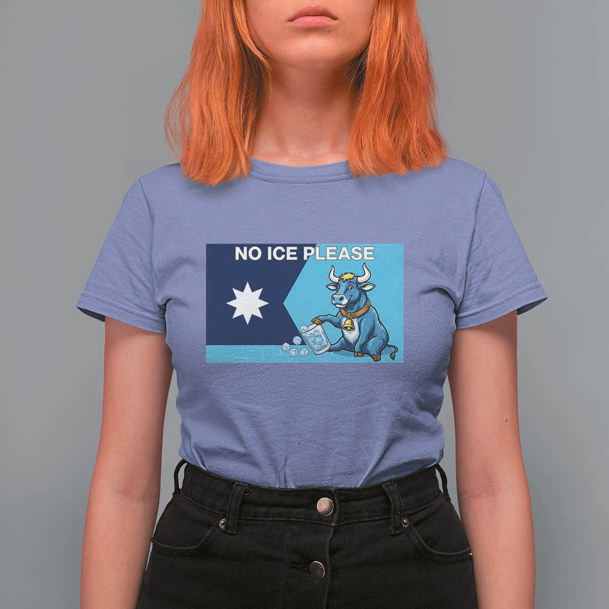 Funny Political Folklore Babe The Blue Ox T Shirt For Women No Ice Please
