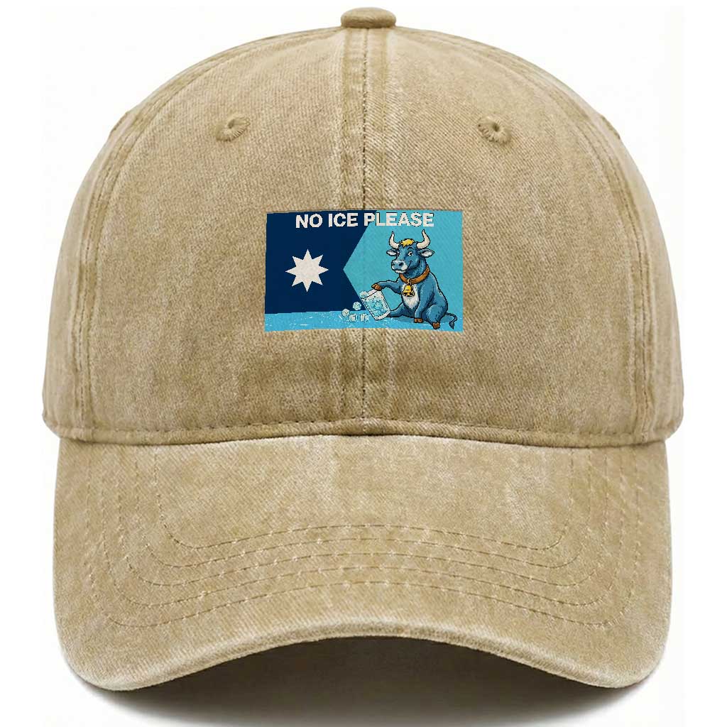 Funny Political Folklore Babe The Blue Ox Washed Cotton Baseball Cap No Ice Please