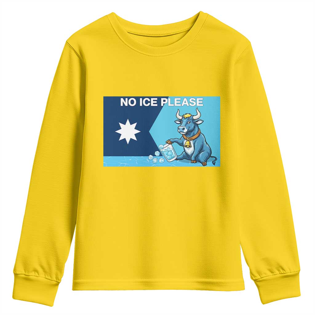 Funny Political Folklore Babe The Blue Ox Youth Sweatshirt No Ice Please