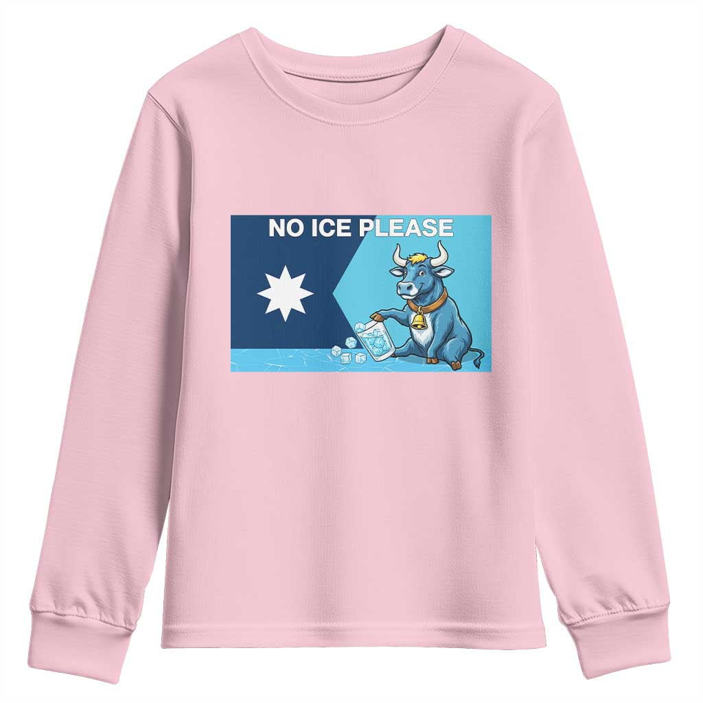 Funny Political Folklore Babe The Blue Ox Youth Sweatshirt No Ice Please