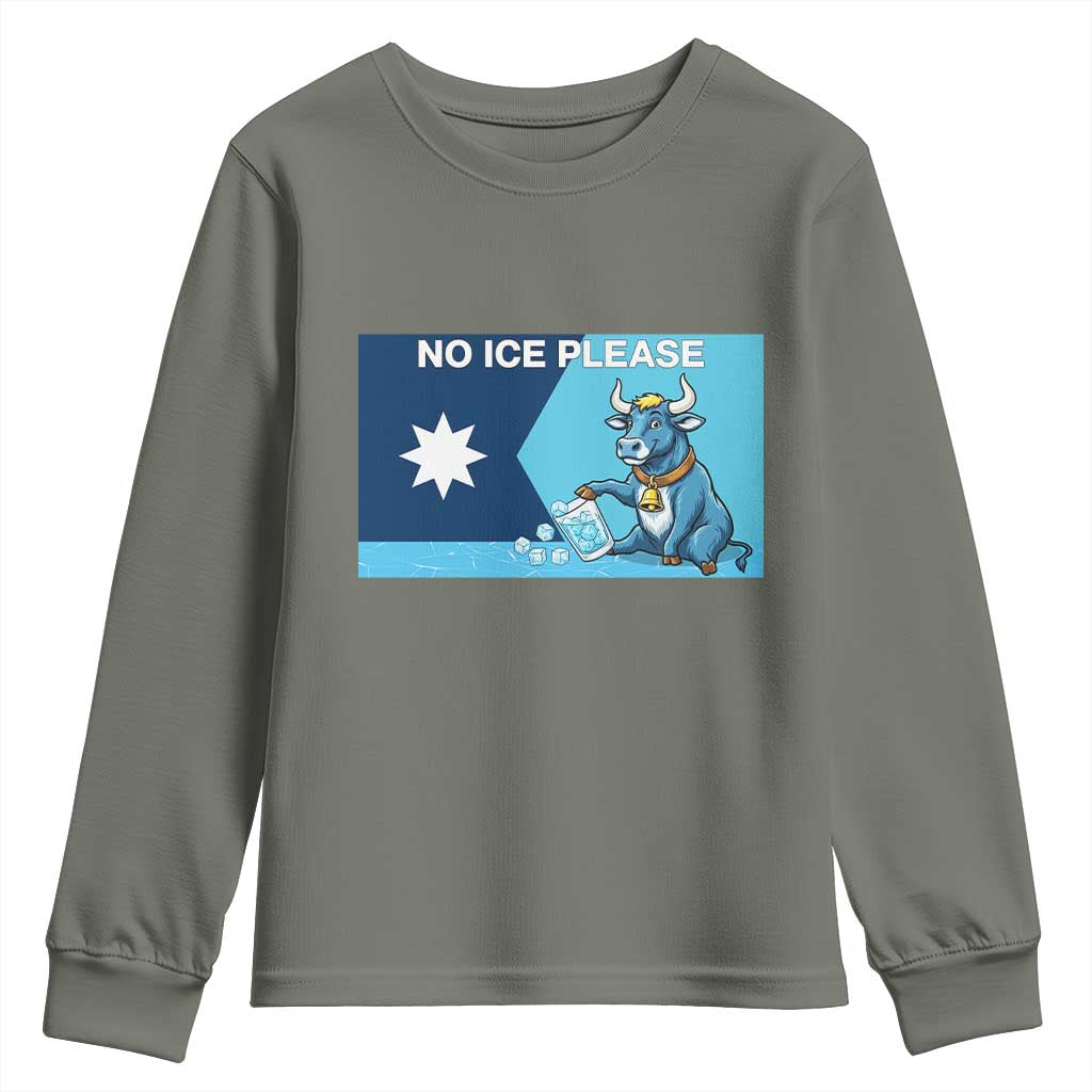 Funny Political Folklore Babe The Blue Ox Youth Sweatshirt No Ice Please