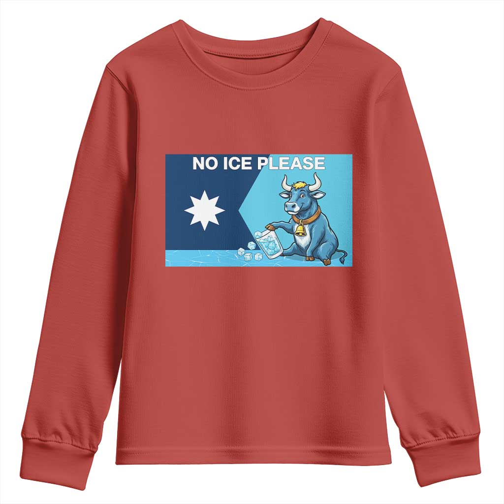 Funny Political Folklore Babe The Blue Ox Youth Sweatshirt No Ice Please