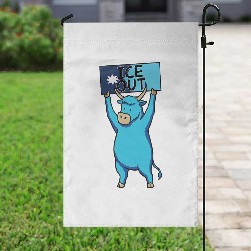 Funny Minnesota Folklore Babe The Blue Ox Garden Flag Ice Out