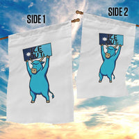 Funny Minnesota Folklore Babe The Blue Ox Garden Flag Ice Out