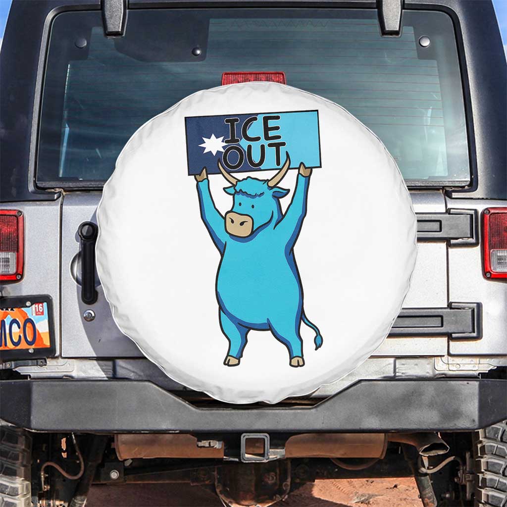 Funny Minnesota Folklore Babe The Blue Ox Spare Tire Cover Ice Out