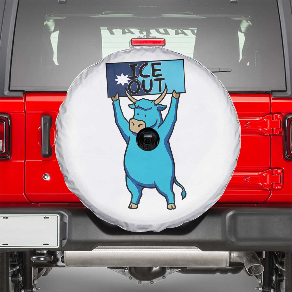 Funny Minnesota Folklore Babe The Blue Ox Spare Tire Cover Ice Out