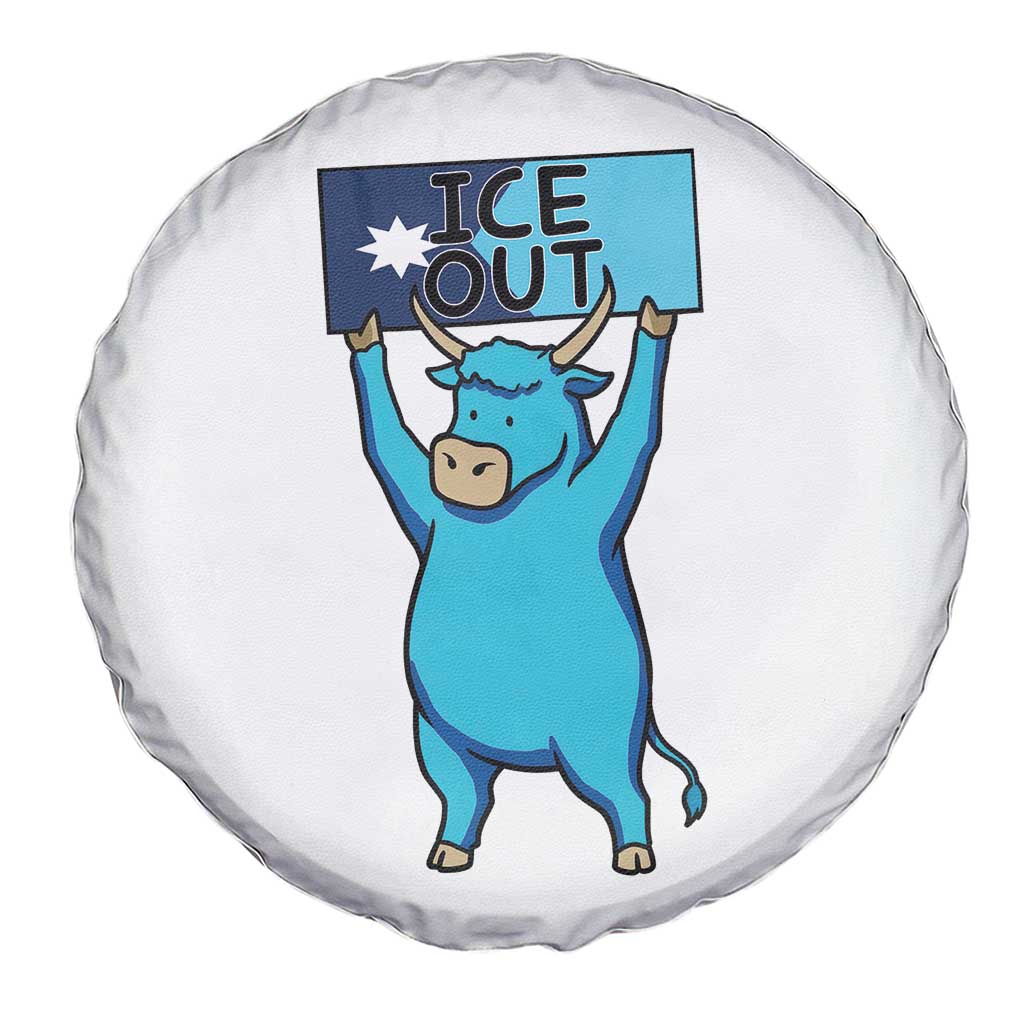 Funny Minnesota Folklore Babe The Blue Ox Spare Tire Cover Ice Out