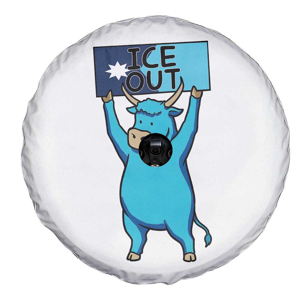 Funny Minnesota Folklore Babe The Blue Ox Spare Tire Cover Ice Out