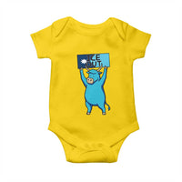 Funny Minnesota Folklore Babe The Blue Ox Baby Onesie Ice Out