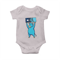 Funny Minnesota Folklore Babe The Blue Ox Baby Onesie Ice Out