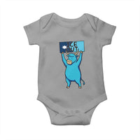 Funny Minnesota Folklore Babe The Blue Ox Baby Onesie Ice Out