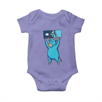 Funny Minnesota Folklore Babe The Blue Ox Baby Onesie Ice Out