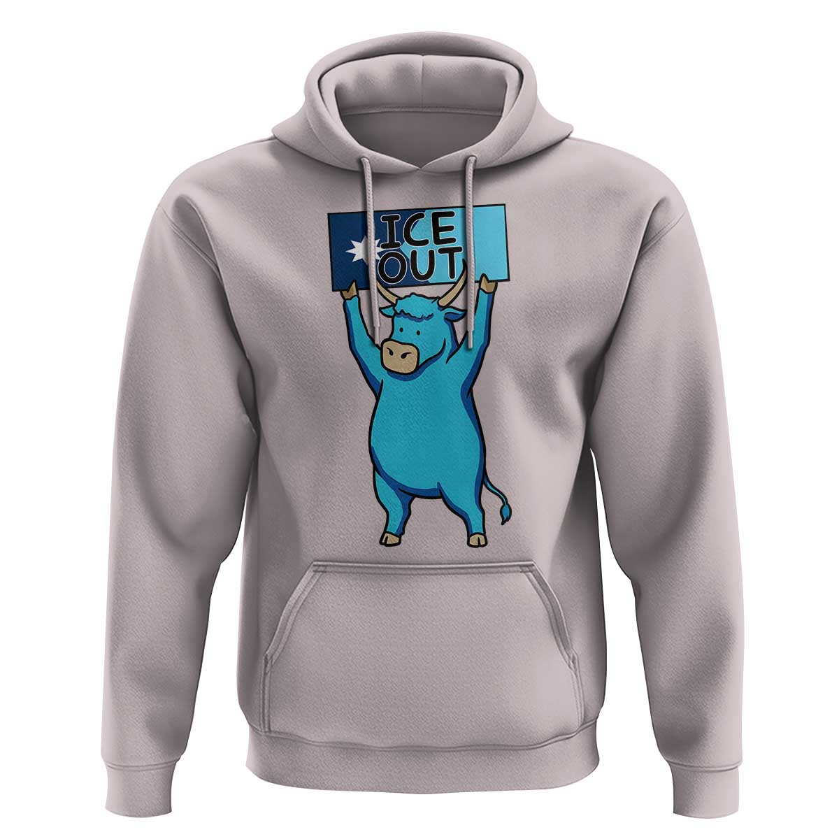 Funny Minnesota Folklore Babe The Blue Ox Hoodie Ice Out