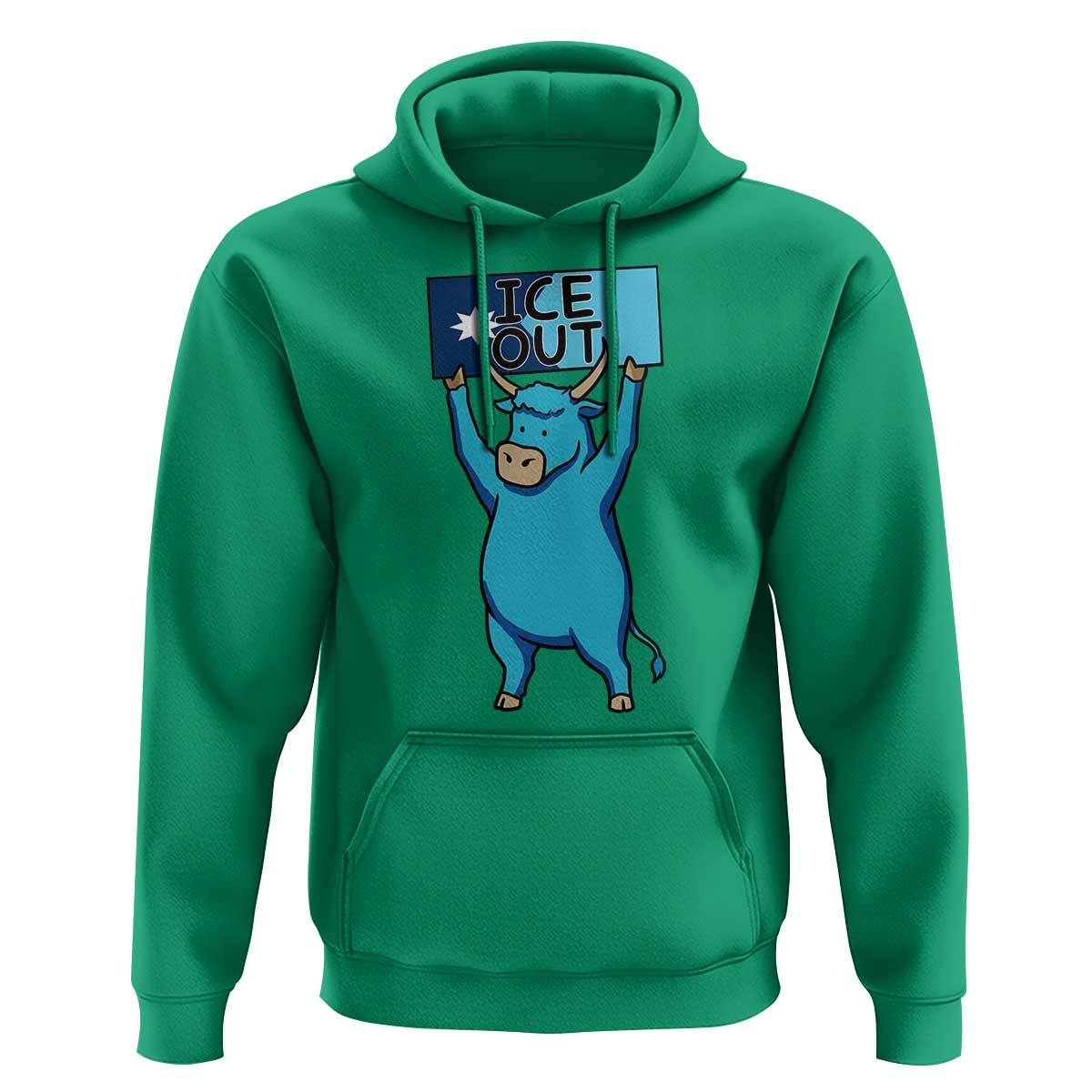 Funny Minnesota Folklore Babe The Blue Ox Hoodie Ice Out