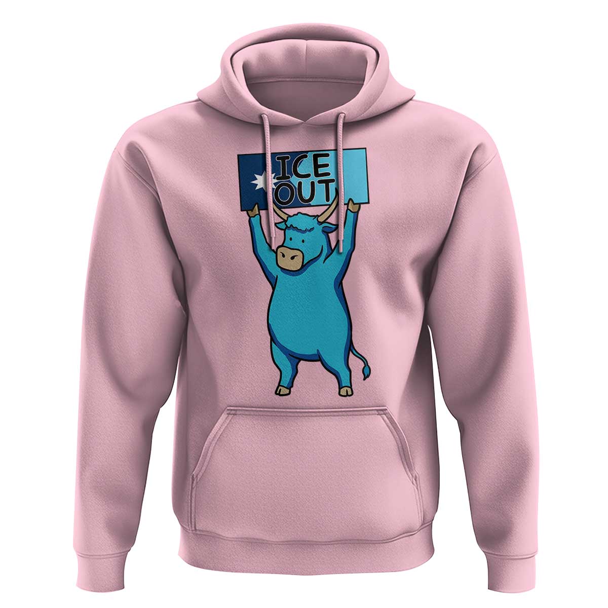 Funny Minnesota Folklore Babe The Blue Ox Hoodie Ice Out