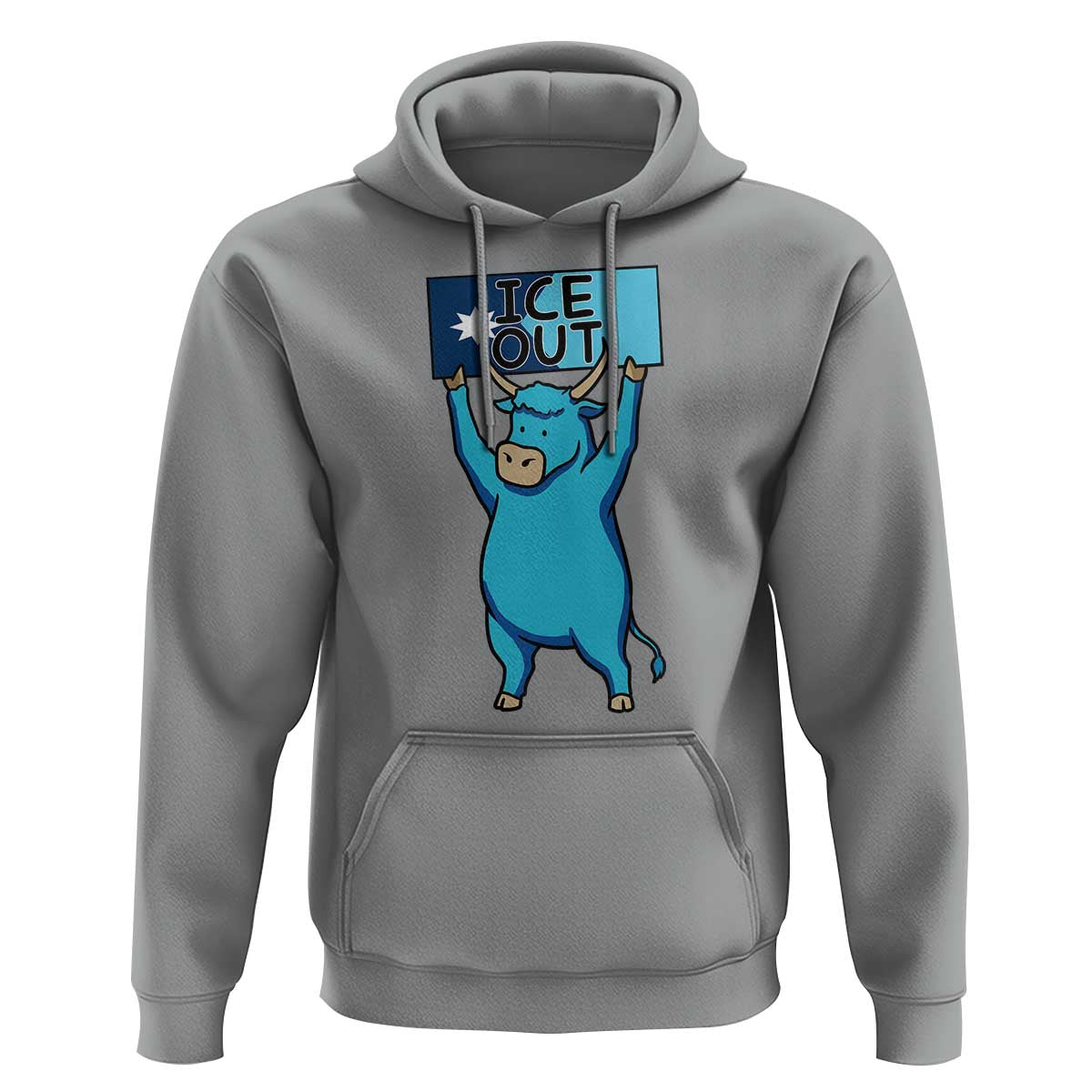 Funny Minnesota Folklore Babe The Blue Ox Hoodie Ice Out