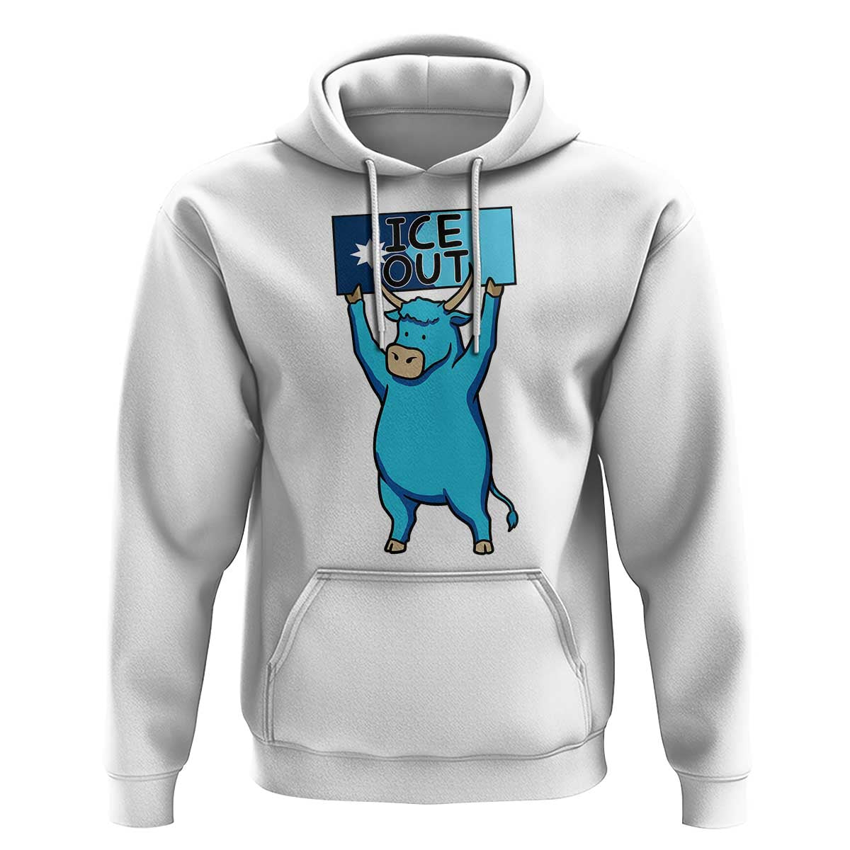 Funny Minnesota Folklore Babe The Blue Ox Hoodie Ice Out