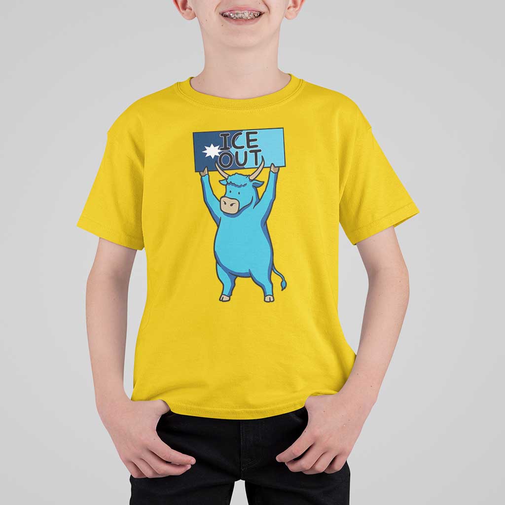 Funny Minnesota Folklore Babe The Blue Ox T Shirt For Kid Ice Out