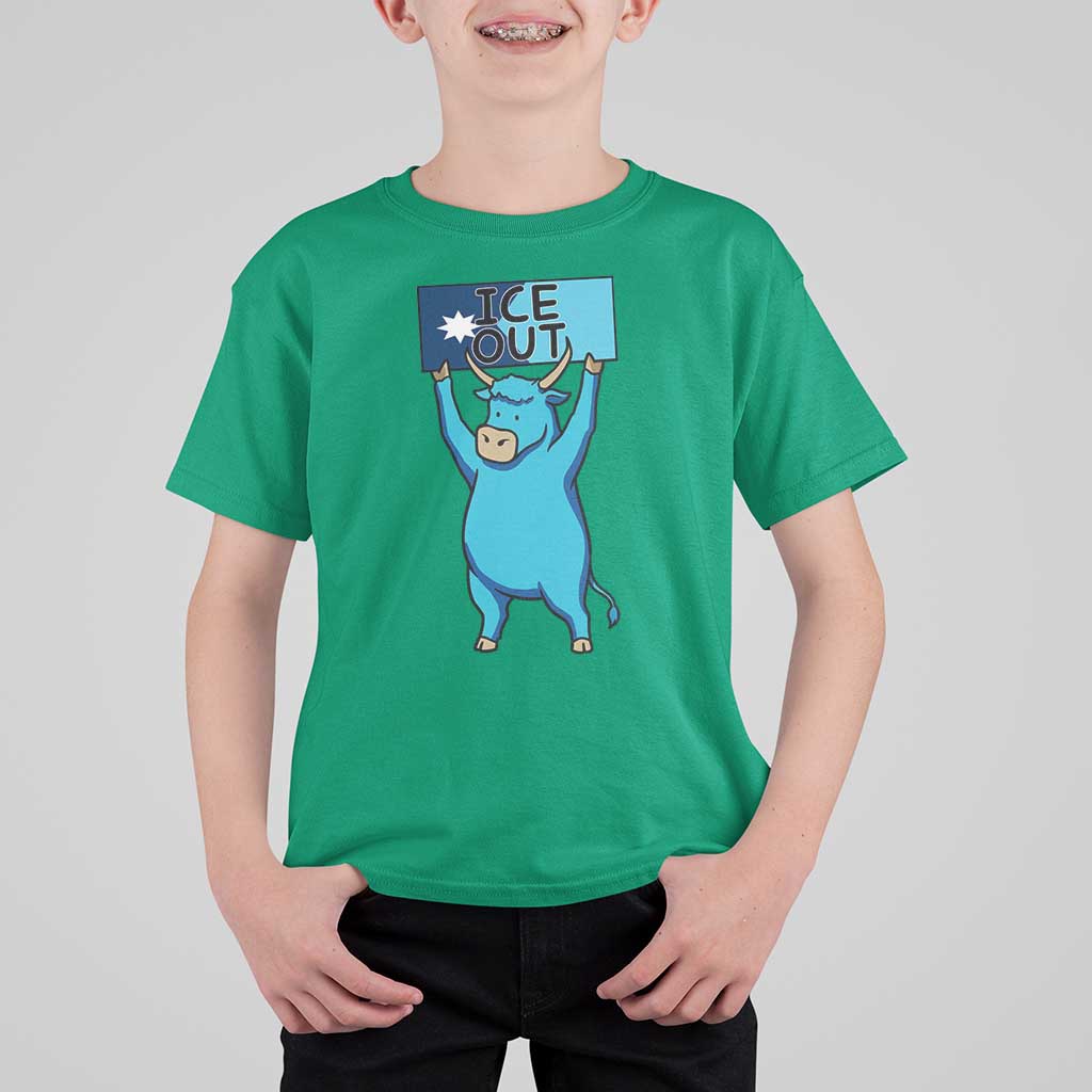 Funny Minnesota Folklore Babe The Blue Ox T Shirt For Kid Ice Out