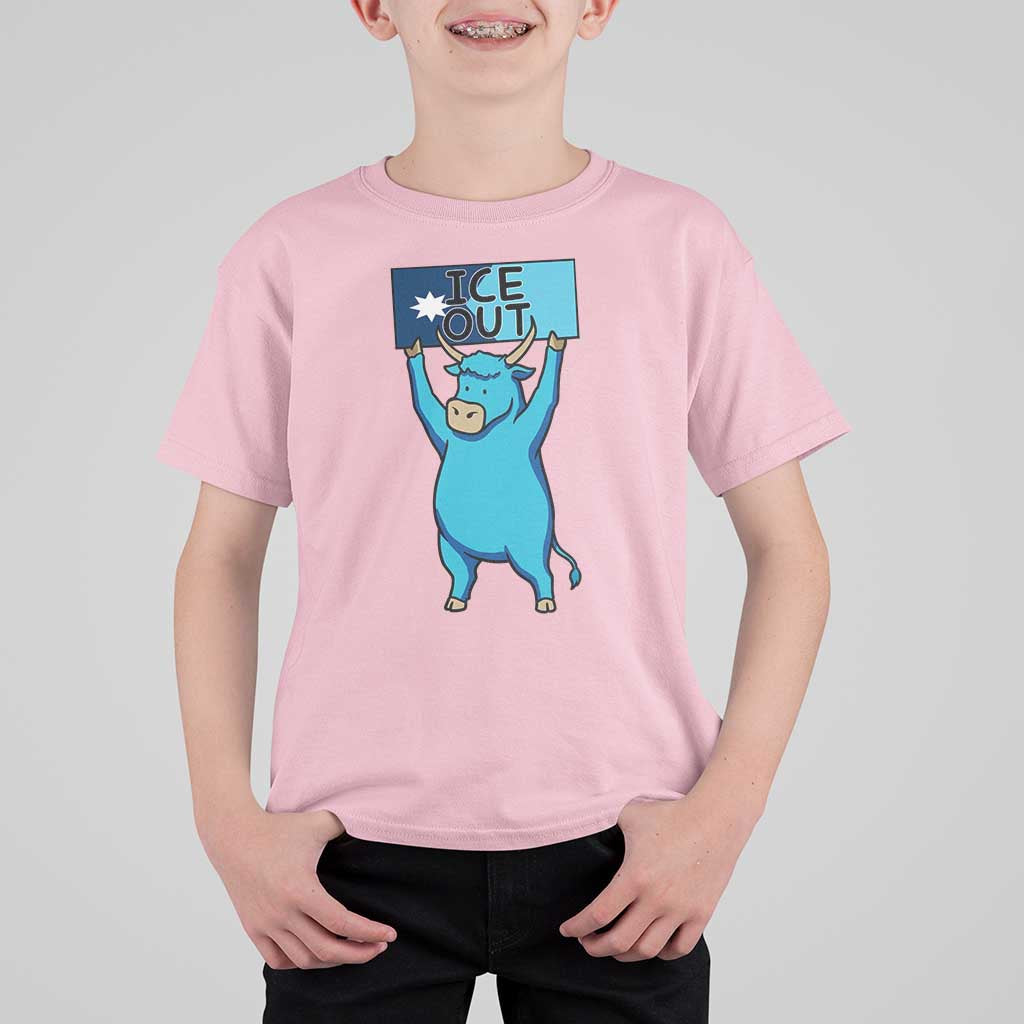 Funny Minnesota Folklore Babe The Blue Ox T Shirt For Kid Ice Out