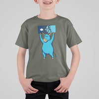 Funny Minnesota Folklore Babe The Blue Ox T Shirt For Kid Ice Out