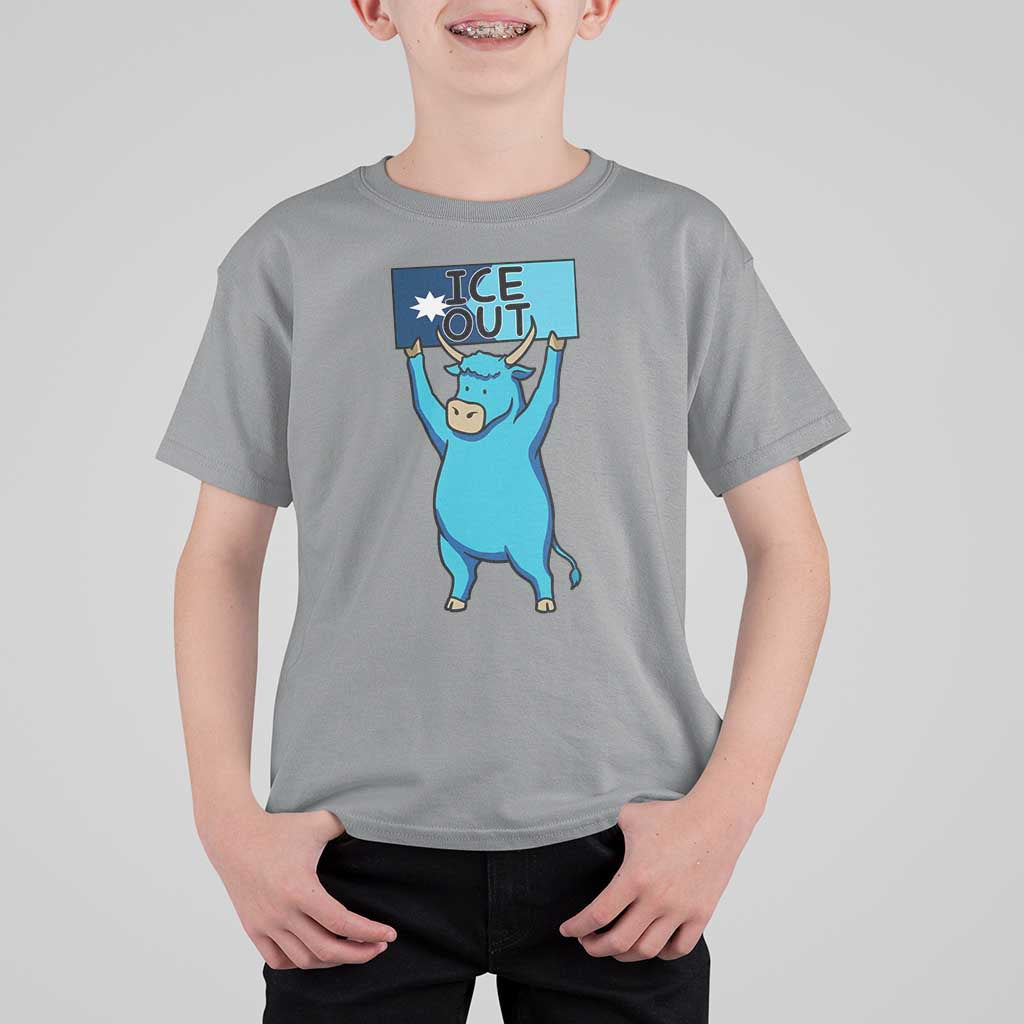 Funny Minnesota Folklore Babe The Blue Ox T Shirt For Kid Ice Out