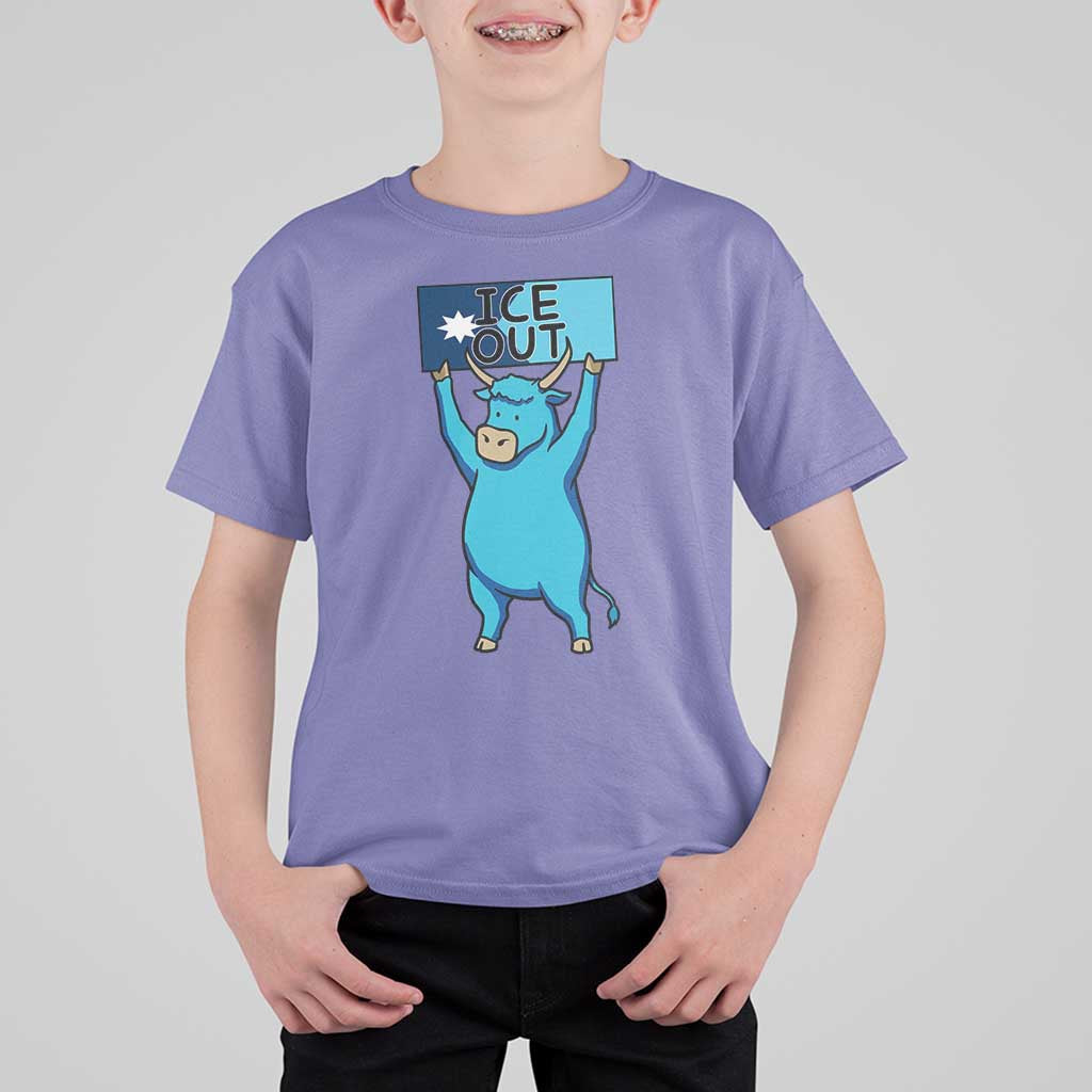 Funny Minnesota Folklore Babe The Blue Ox T Shirt For Kid Ice Out