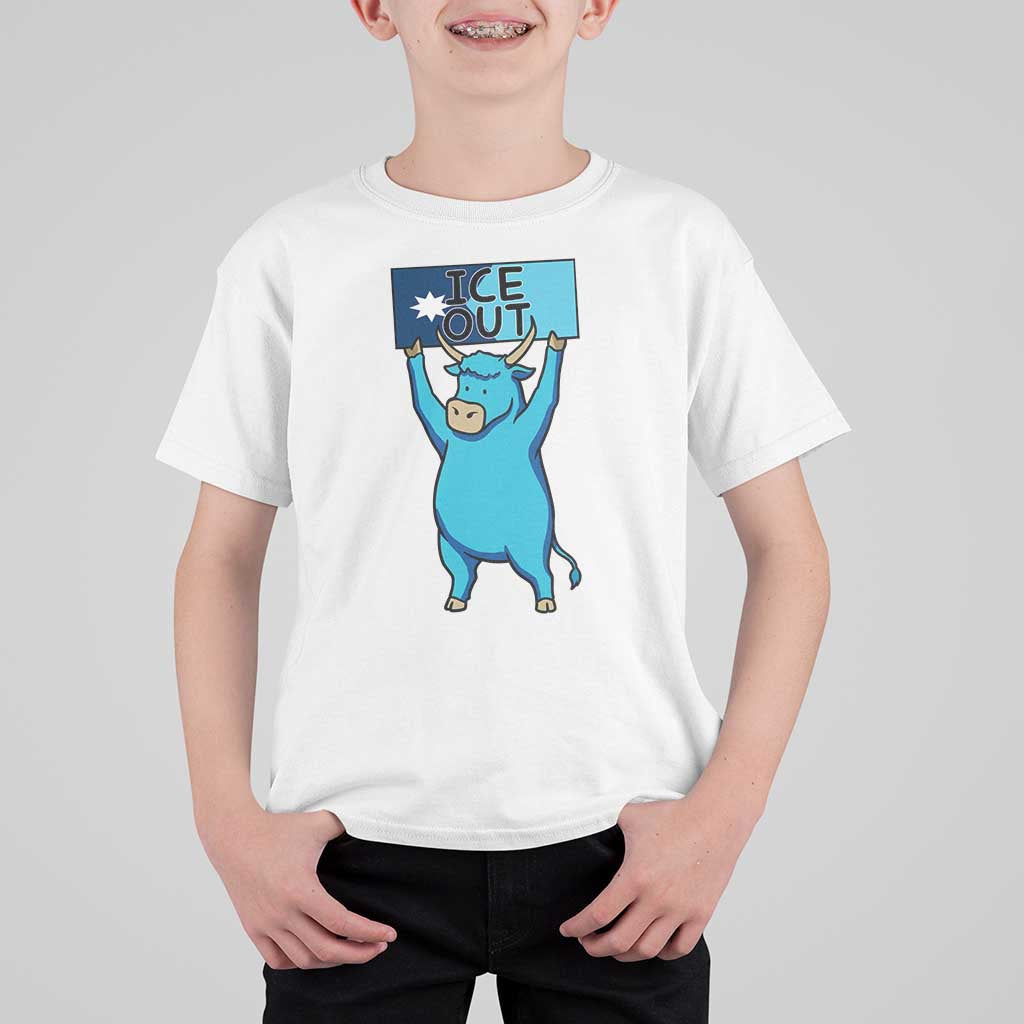 Funny Minnesota Folklore Babe The Blue Ox T Shirt For Kid Ice Out