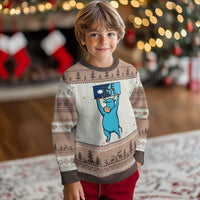Funny Minnesota Folklore Babe The Blue Ox Ugly Christmas Sweater Ice Out