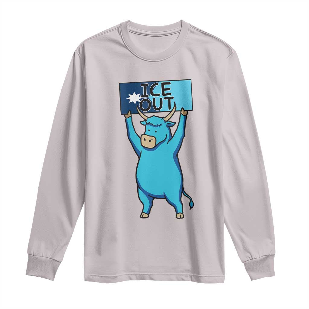 Funny Minnesota Folklore Babe The Blue Ox Long Sleeve Shirt Ice Out