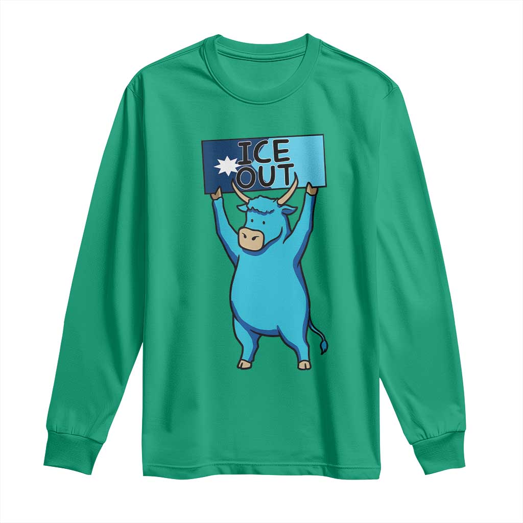 Funny Minnesota Folklore Babe The Blue Ox Long Sleeve Shirt Ice Out