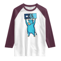 Funny Minnesota Folklore Babe The Blue Ox Raglan Shirt Ice Out