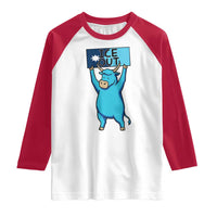 Funny Minnesota Folklore Babe The Blue Ox Raglan Shirt Ice Out