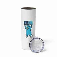 Funny Minnesota Folklore Babe The Blue Ox Skinny Tumbler Ice Out