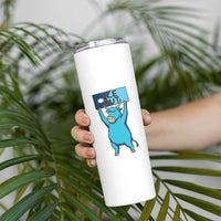 Funny Minnesota Folklore Babe The Blue Ox Skinny Tumbler Ice Out