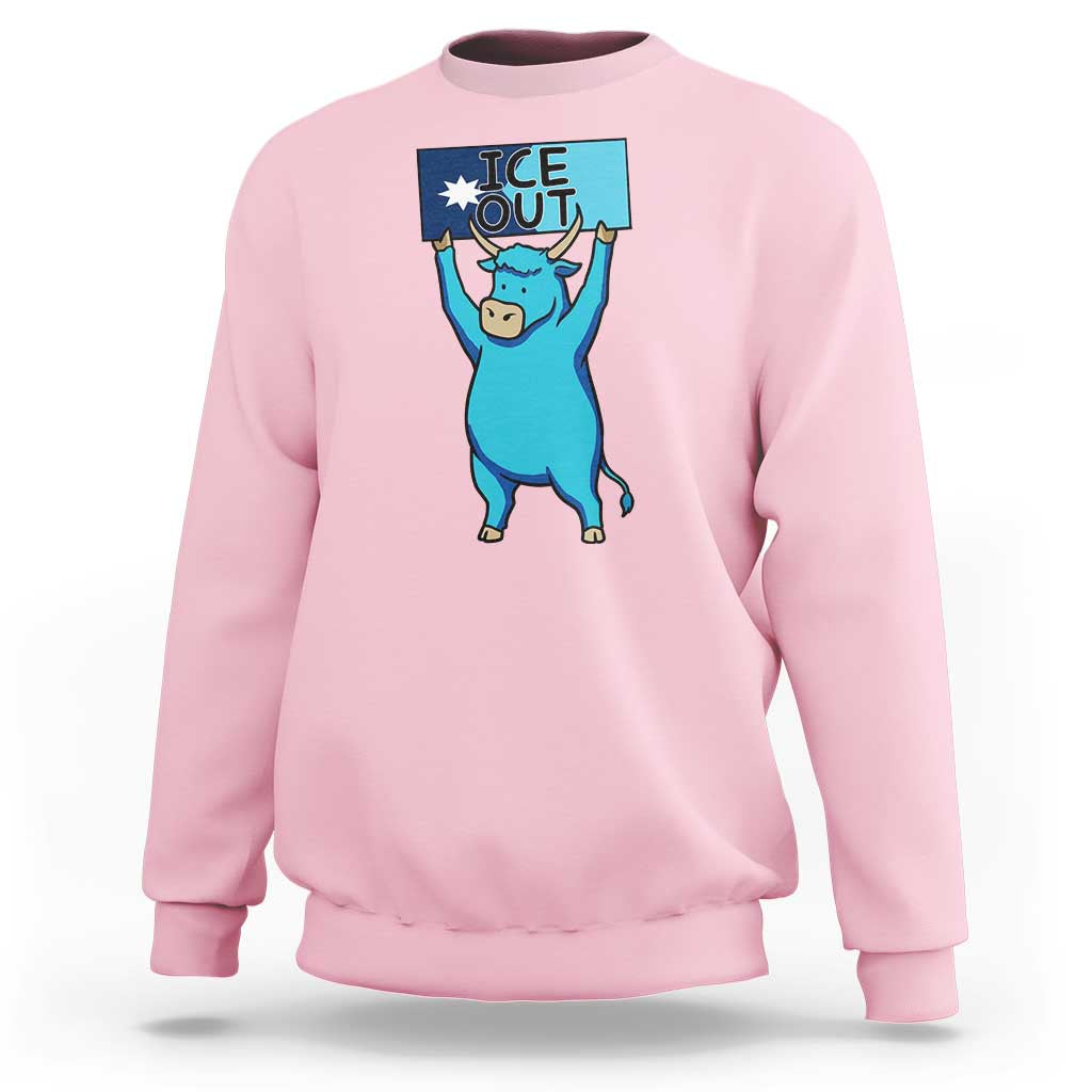 Funny Minnesota Folklore Babe The Blue Ox Sweatshirt Ice Out