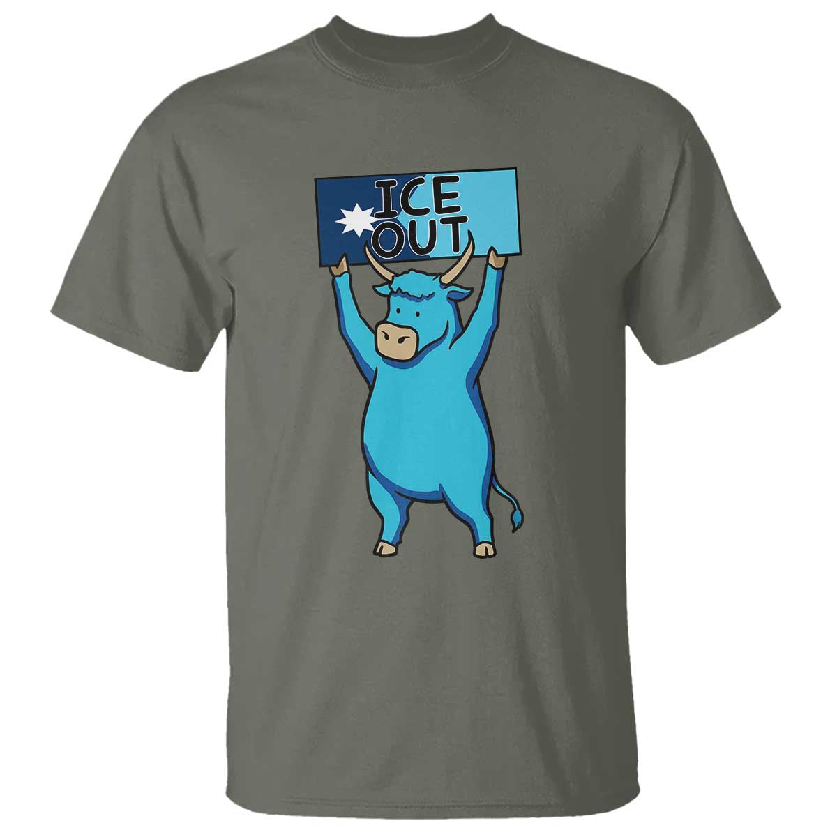 Funny Minnesota Folklore Babe The Blue Ox T Shirt Ice Out
