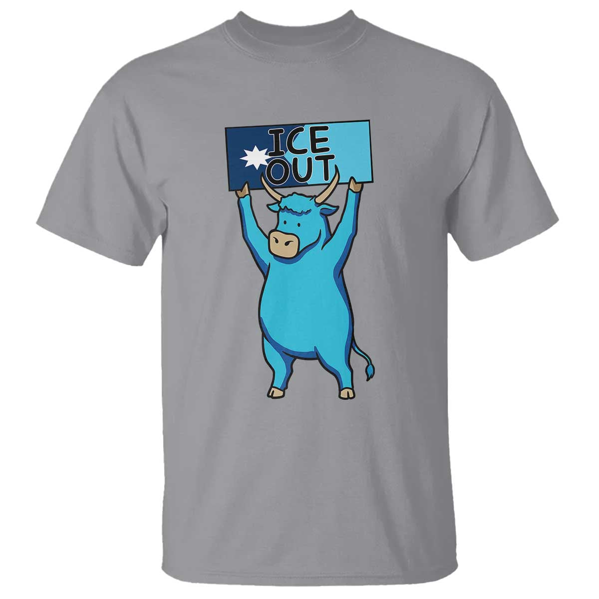 Funny Minnesota Folklore Babe The Blue Ox T Shirt Ice Out