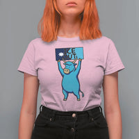 Funny Minnesota Folklore Babe The Blue Ox T Shirt For Women Ice Out