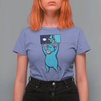 Funny Minnesota Folklore Babe The Blue Ox T Shirt For Women Ice Out