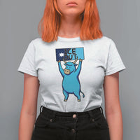 Funny Minnesota Folklore Babe The Blue Ox T Shirt For Women Ice Out