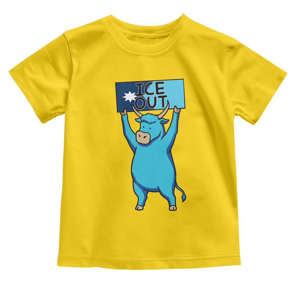 Funny Minnesota Folklore Babe The Blue Ox Toddler T Shirt Ice Out