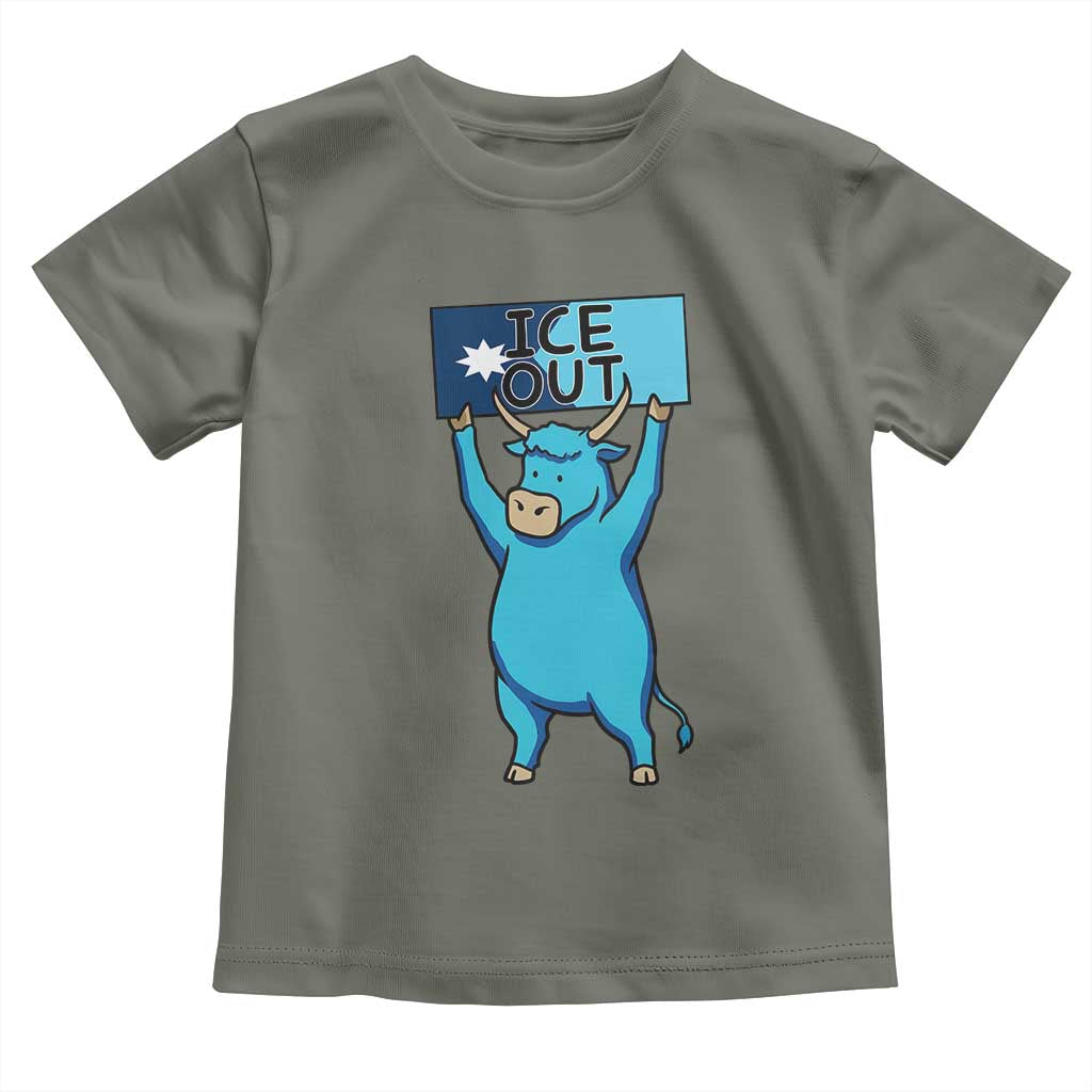 Funny Minnesota Folklore Babe The Blue Ox Toddler T Shirt Ice Out
