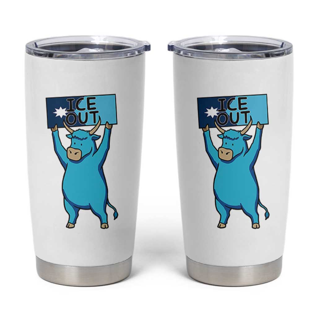 Funny Minnesota Folklore Babe The Blue Ox Tumbler Cup Ice Out